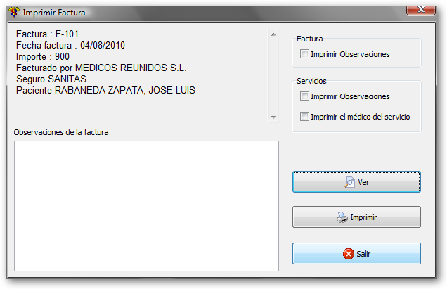 Emitir factura